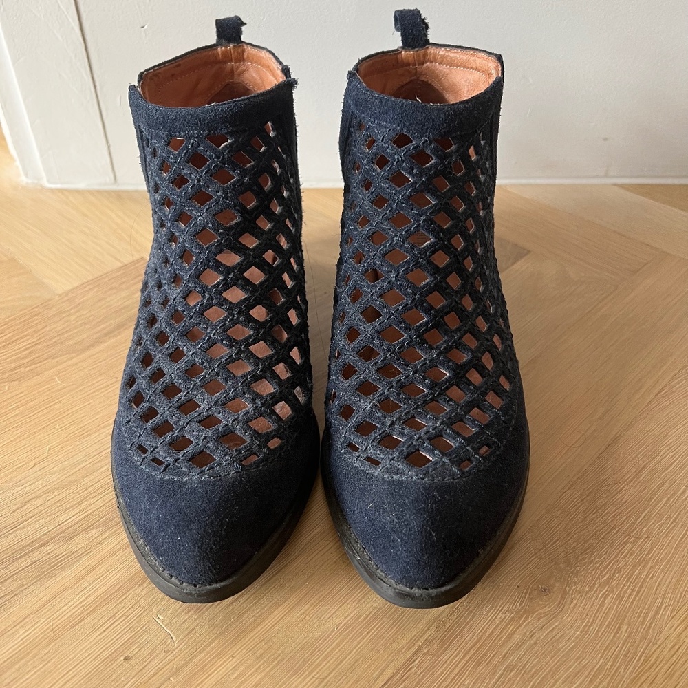 Jeffrey Campbell Navy Ankle Boot